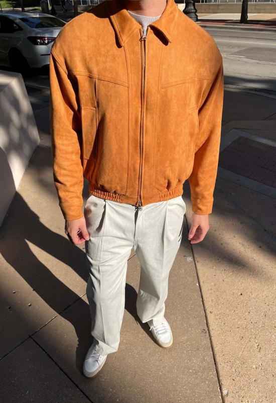  더 엔케이씨 스토어 봄버 자켓 Nkc 스토어 스웨이드 봄버 재킷