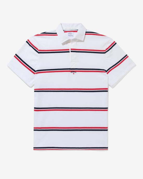  노아 폴로 티셔츠 NOAU251MRTS034WH WHITE RED NAVY DOM