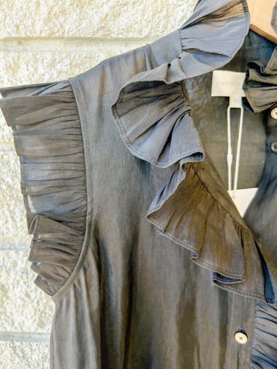  크리스티 린 블라우스 마르파 탑 블랙 - CHRISTY LYNN