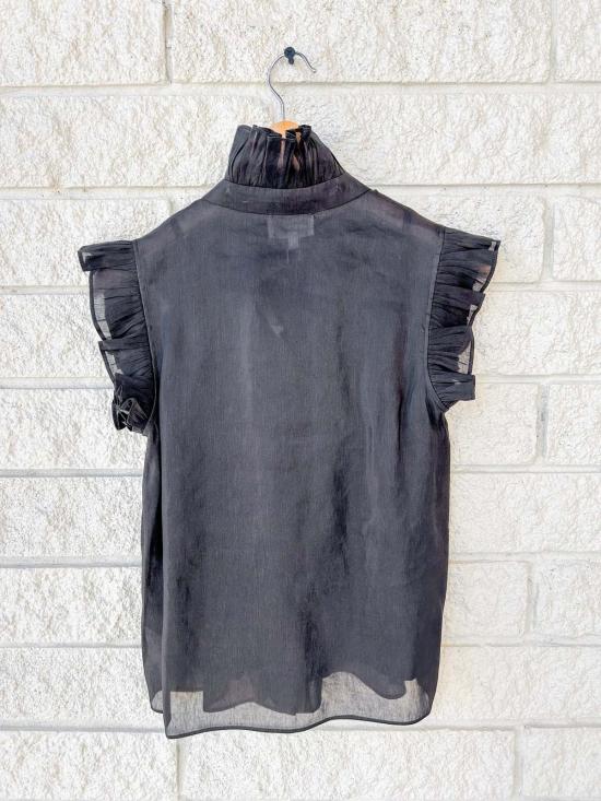  크리스티 린 블라우스 마르파 탑 블랙 - CHRISTY LYNN