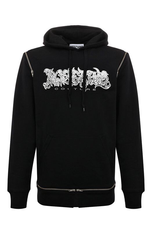  모스키노 후드 티셔츠 AEF232ZR17237028AEF1555 Black DOM