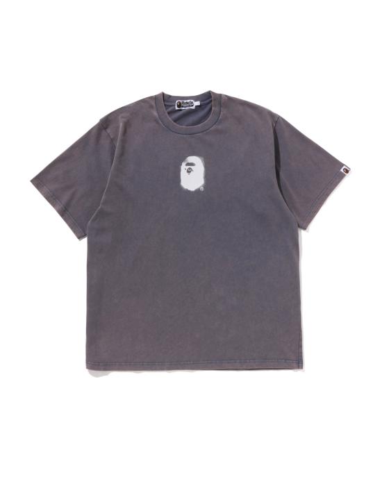  베이프 반팔 티셔츠 001CSL301307MCHA CHARCOAL DOM