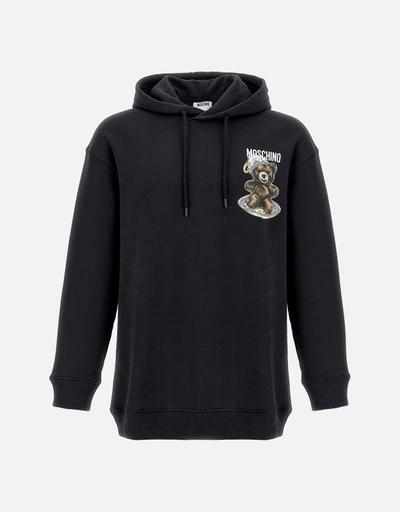 25FW 모스키노 후드 티셔츠 AEF252ZZ17095228AEF1555 Black DOM