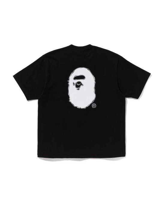  베이프 반팔 티셔츠 001TEL801320MBLK BLACK DOM - BAPE