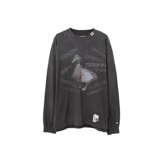 25SS 메종 미하라 야스히로 긴팔 티셔츠 J14LT751BLACK DOM