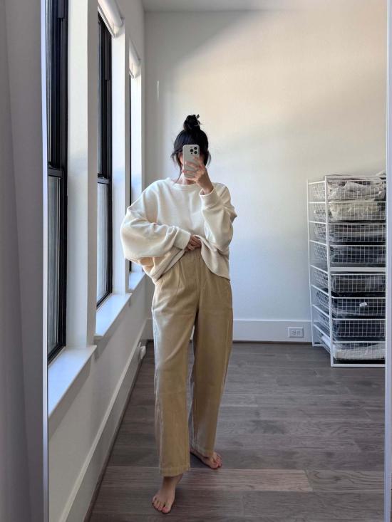  르 본 숍 크롭 팬츠 Le Bon Shoppe 코듀로이 아크 팬츠 - Le Bon Shoppe