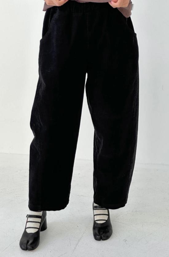  르 본 숍 크롭 팬츠 Le Bon Shoppe 코듀로이 아크 팬츠