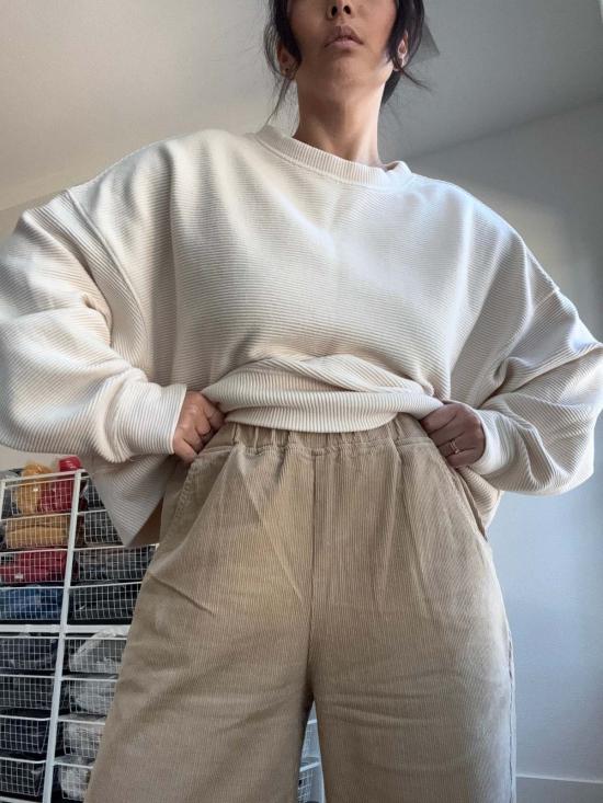  르 본 숍 크롭 팬츠 Le Bon Shoppe 코듀로이 아크 팬츠 - Le Bon Shoppe