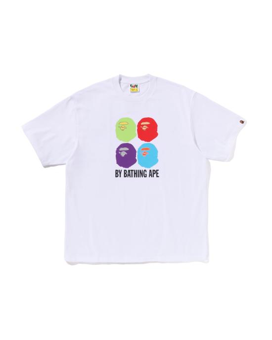  베이프 반팔 티셔츠 001TEL801318MWHT WHITE DOM