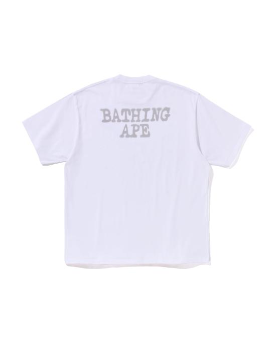  베이프 반팔 티셔츠 001TEL801322MWHT WHITE DOM - BAPE