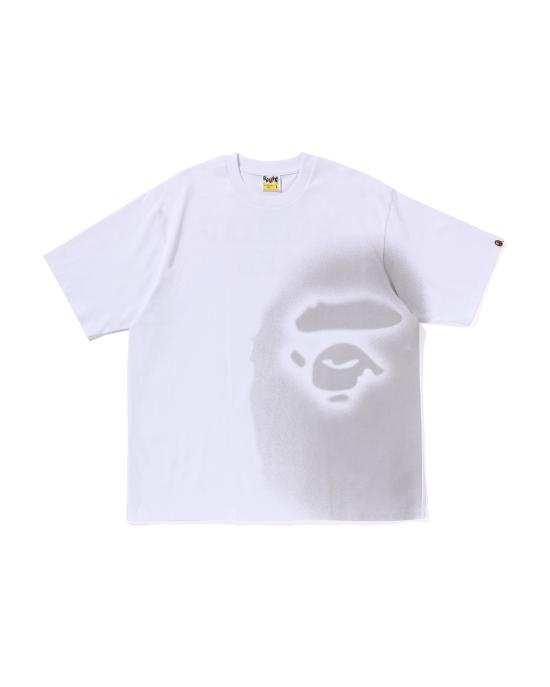  베이프 반팔 티셔츠 001TEL801322MWHT WHITE DOM