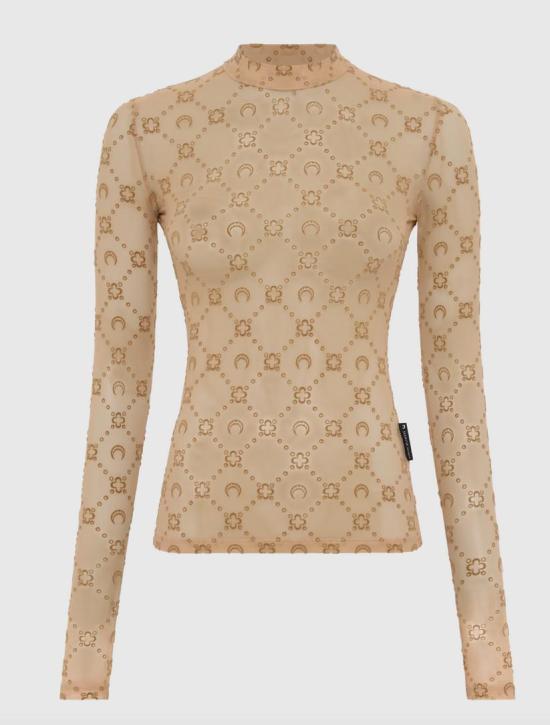 25FW 마린세르 긴팔 티셔츠 MRSW252PRTO021BE BG60 CAMEL DOM