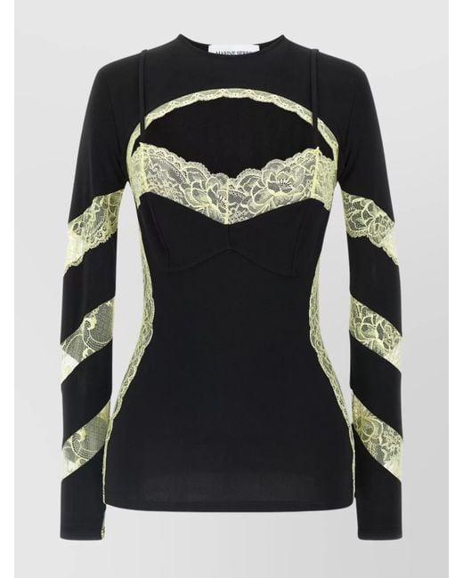 25FW 마린세르 긴팔 티셔츠 MRSW252PRTO011BK BK99 BLACK DOM