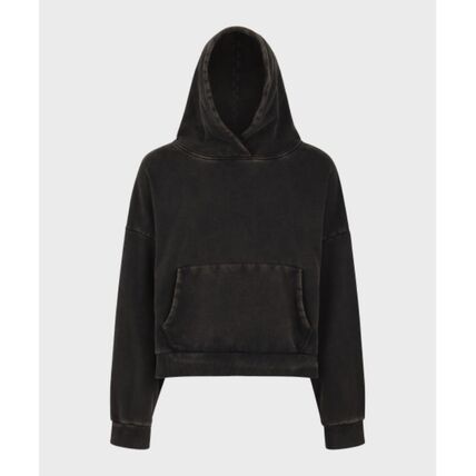 25FW 엔타이어 스튜디오 후드 티셔츠 ENTU252PRHD038BK WASHED BLACK DOM