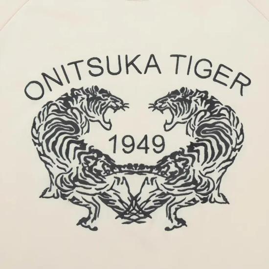  오니츠카타이거 긴팔 티셔츠 2183B497 700 OFF WHITE DOM - ONITSUKA TIGER