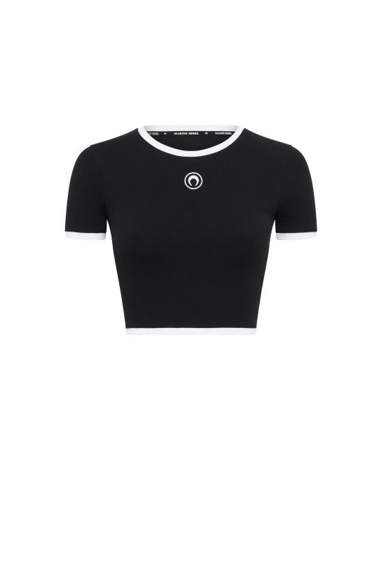  마린세르 반팔 티셔츠 MRSW242PRTS056BK BLACK DOM