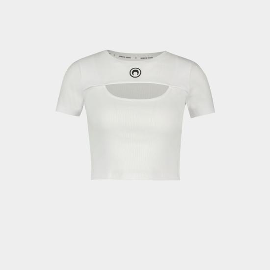  마린세르 반팔 티셔츠 MRSW242PRTS068WH WHITE DOM