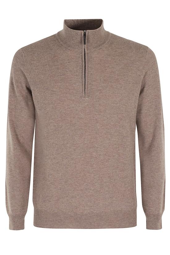 24FW 캉그라 집업 니트 W5 K 9008 60 095 Brown