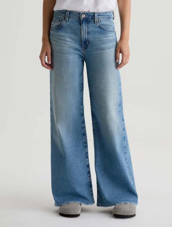  아드리아노 골드슈미드 데님 팬츠 Ag Jeans Saige 와이드 레그 진