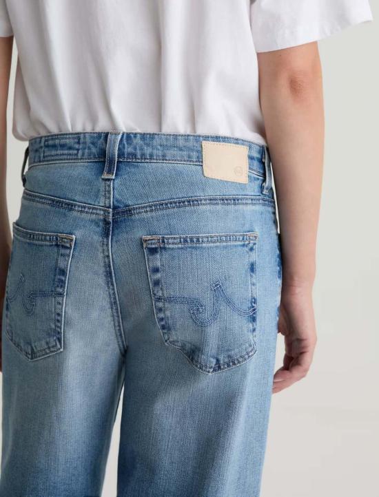  아드리아노 골드슈미드 데님 팬츠 Ag Jeans Saige 와이드 레그 진 - ADRIANO GOLDSCHMIED