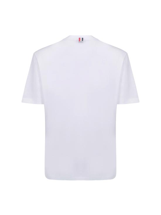26SS 톰브라운 클래식 피케 4바 티 MJS123A00050 100 WHITE - THOM BROWNE