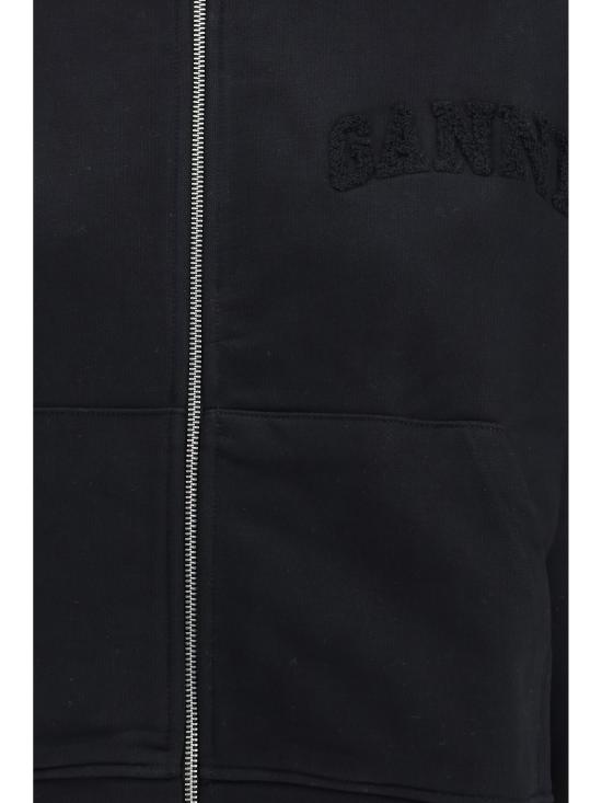 25FW 가니 후드 티셔츠 T4369 004 BLACK - GANNI