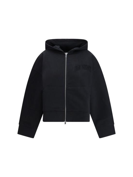 25FW 가니 후드 티셔츠 T4369 004 BLACK