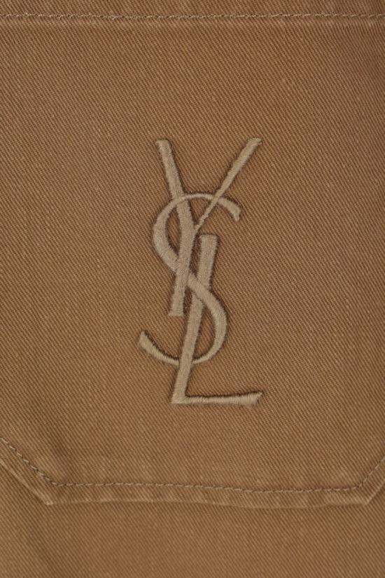 25FW 생로랑 코튼 및 린넨 개버딘 소재 카산드르 오버셔츠  852696Y253W2669 SAVANNE - SAINT LAURENT