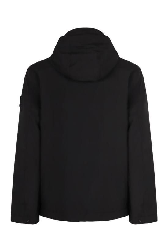  스톤 아일랜드 소프트 쉘-R E.다이 프리마로프트 인슐레이션 패딩 자켓 4100086S0A27 V0029 Black - STONE ISLAND