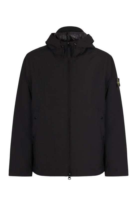  스톤 아일랜드 소프트 쉘-R E.다이 프리마로프트 인슐레이션 패딩 자켓 4100086S0A27 V0029 Black