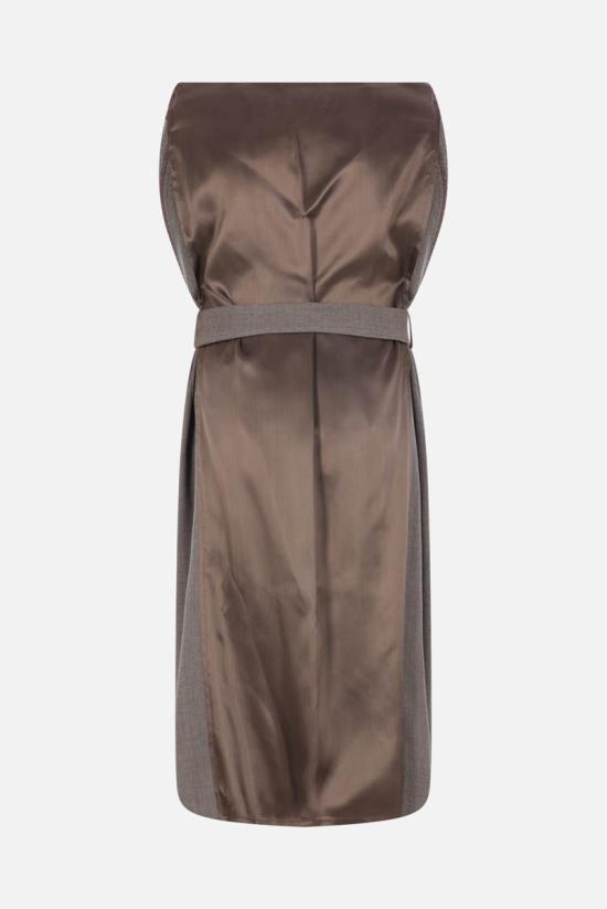 25FW MM6 메종마르지엘라 원피스 S62DD0050M35636001F BROWN BEIGE - MM6 MAISON MARGIELA