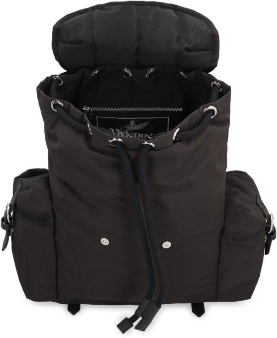 25FW 비비안웨스트우드 백팩 43010072UW019E N403 Black - VIVIENNE WESTWOOD