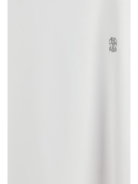 26SS 브루넬로 쿠치넬리 레이어링 코튼 저지 크루넥 티셔츠 M0B137451G CW787 WHITE - BRUNELLO CUCINELLI