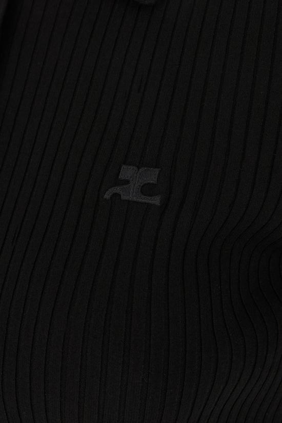 24FW 쿠레쥬 폴로 티셔츠 VESMPO029FI00019999 BLACK - COURREGES