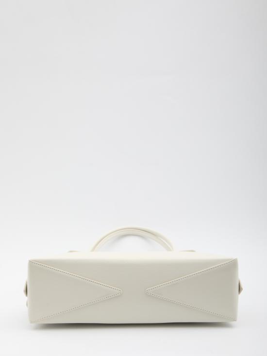 26SS 알라이아 르 테켈 미디움 레더 숄더백 AA1S06033CA212 WHITE - ALAIA