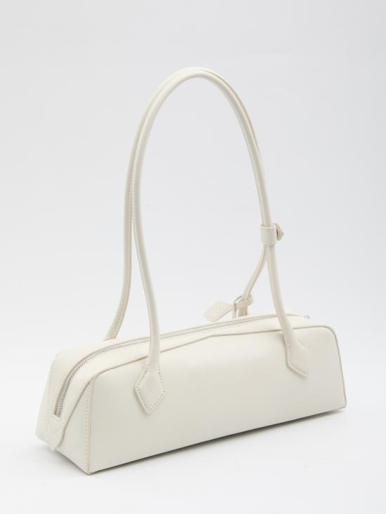 26SS 알라이아 르 테켈 미디움 레더 숄더백 AA1S06033CA212 WHITE - ALAIA