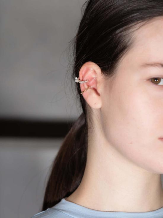  패리스 이어링 파리스 로카 펄라 이어커프 스털링 실버/펄