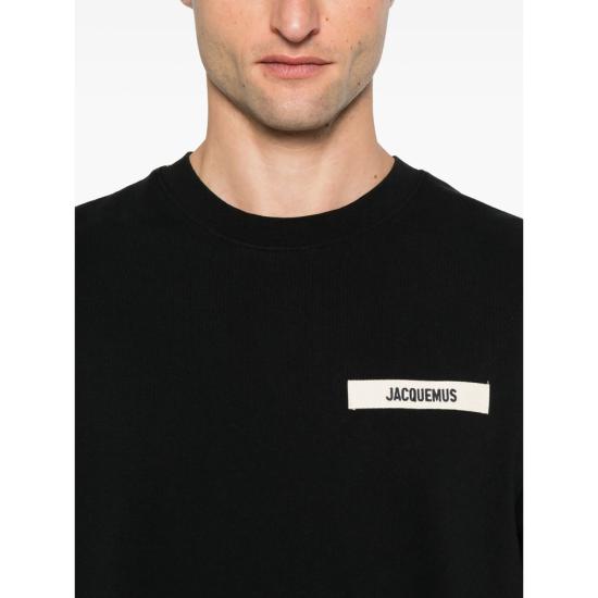 26SS 자크뮈스 그로그랭 로고 티셔츠 TSM00133 AJ00226 990 BLACK - JACQUEMUS
