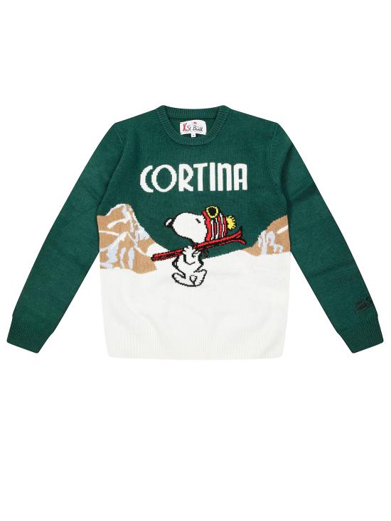 25FW [키즈] 세인트바쓰 가디건 DOU0006 01149I SNOOPY CORTINA 51 VERDE