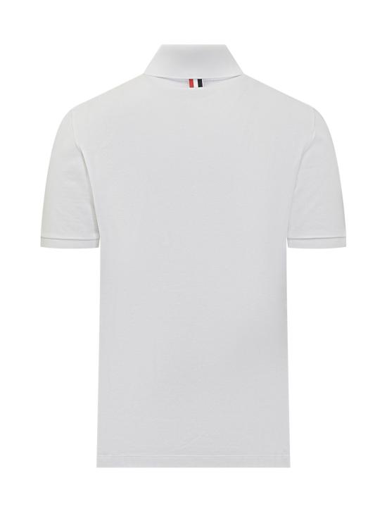 26SS 톰브라운 클래식 피케 4바 숏슬리브 폴로 티셔츠 MJP110P00050 100 WHITE - THOM BROWNE