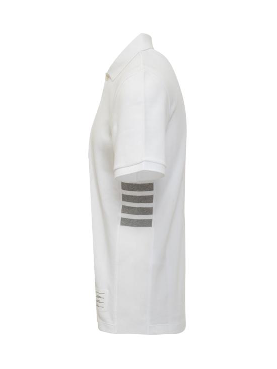 26SS 톰브라운 클래식 피케 4바 숏슬리브 폴로 티셔츠 MJP110P00050 100 WHITE - THOM BROWNE