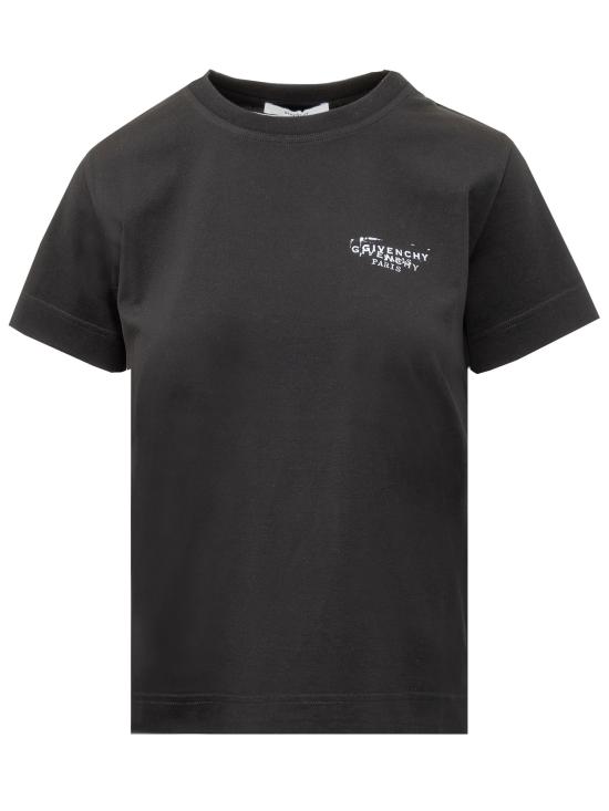 26SS 지방시 반팔 티셔츠 BW70FJP7A7 001 BLACK