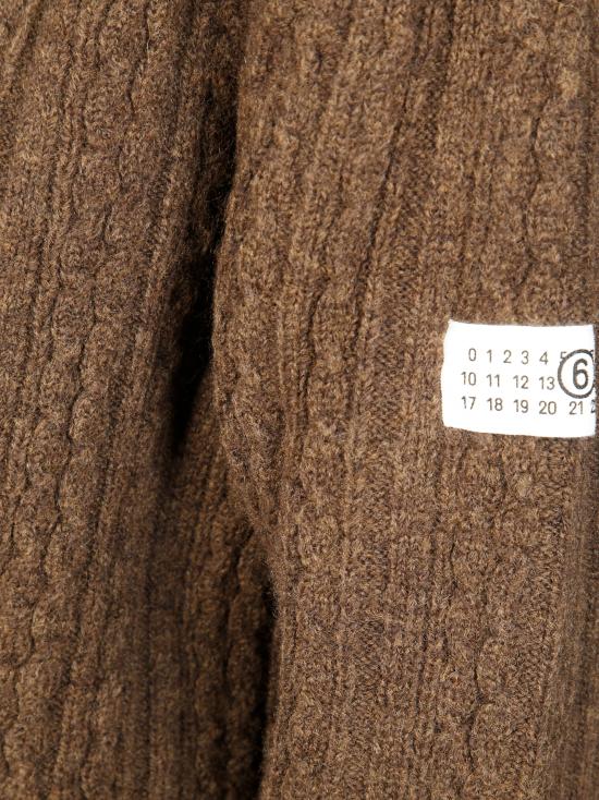 25FW MM6 메종마르지엘라 가디건 S62HP0039 M13195 143 MARRONE - MM6 MAISON MARGIELA