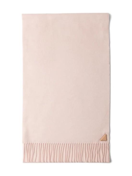 25FW 프라다 삼각 로고 실크 캐시미어 머플러 1FS065 2COP F0ORK