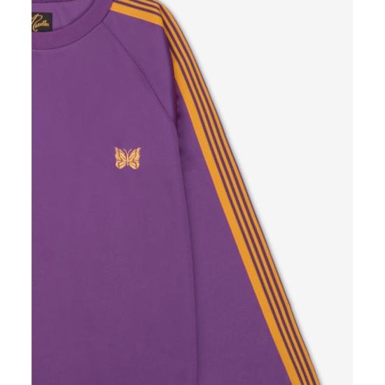  니들스 긴팔 티셔츠 QV306 PURPLE DOM - NEEDLES