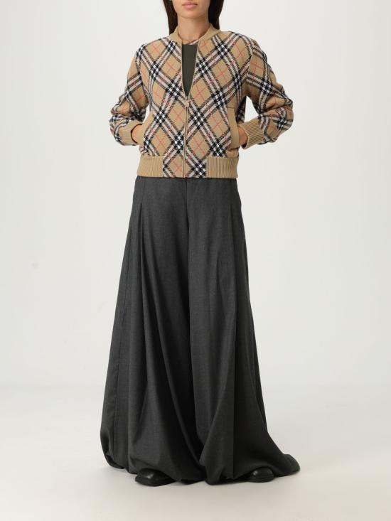 25FW 버버리 체크 집업 가디건 8110607 SAND DOM - BURBERRY