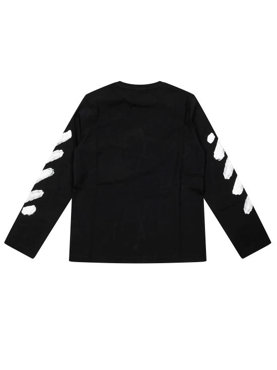 25FW [키즈] 오프화이트 티셔츠 OBAB001F25JER0021001 NERO - OFF WHITE