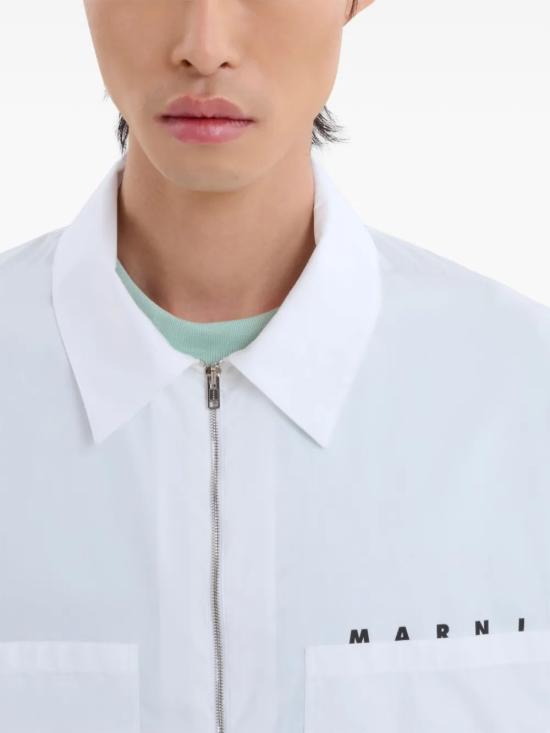 25FW 마르니 긴팔 셔츠 CUMU0297P0 USCT88 LOW1 White - MARNI