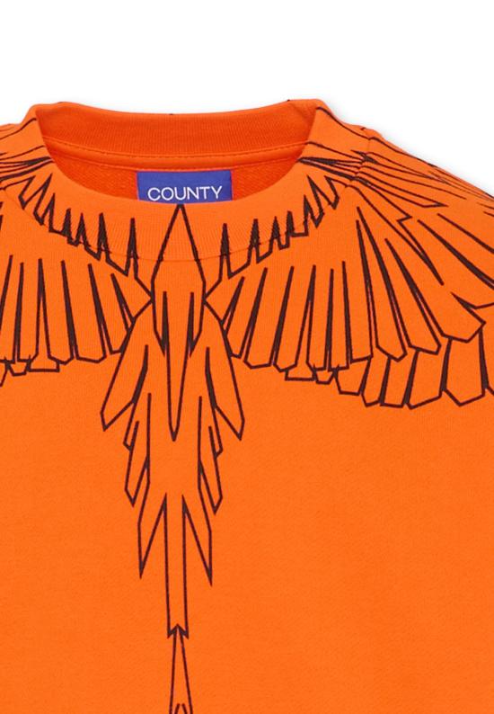 25FW [키즈] 컨트리 오브 밀란 니트/스웻셔츠 F5CMJBSW071 030 ORANGE - COUNTY OF MILAN