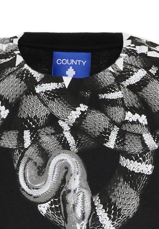 25FW [키즈] 컨트리 오브 밀란 티셔츠 F5CMJBTH042 110 BLACK - COUNTY OF MILAN